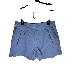 Athleta Women's Trekkie North Hiking Shorts Size 12 Light Blue Pull On